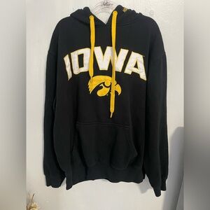 J. America Black and Yellow Iowa Men's Hoodie